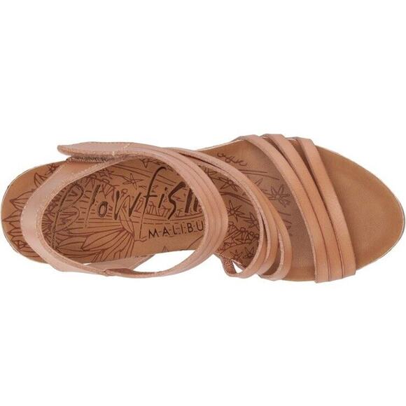 Blowfish Malibu Helm Platform Sandals Nude Dyecut Size 10 - Picture 2 of 9